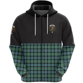 Melville Clan Half Of Tartan Zipper Hoodie